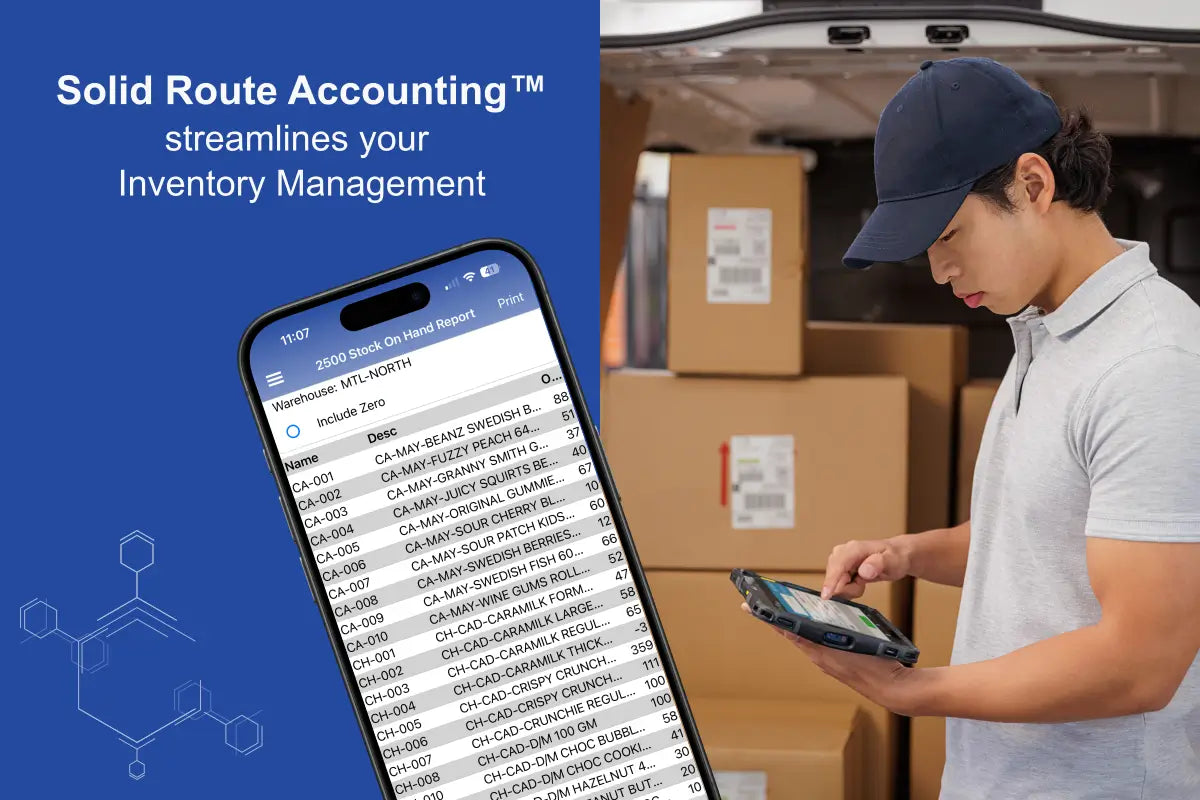 Easily Manage Your Inventory Right Within Solid Route Accounting