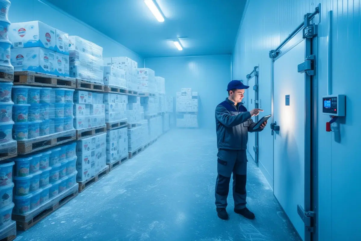 Ice cream cold storage warehouse and inventory tracking